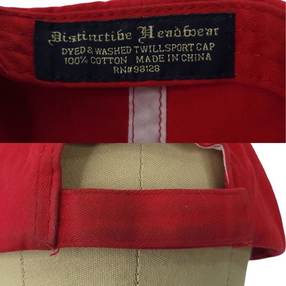 Vtg Distinctive Headwear Emerald Coast Strapack Cap Destin Florida Embroidery - Picture 3 of 11